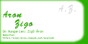 aron zigo business card